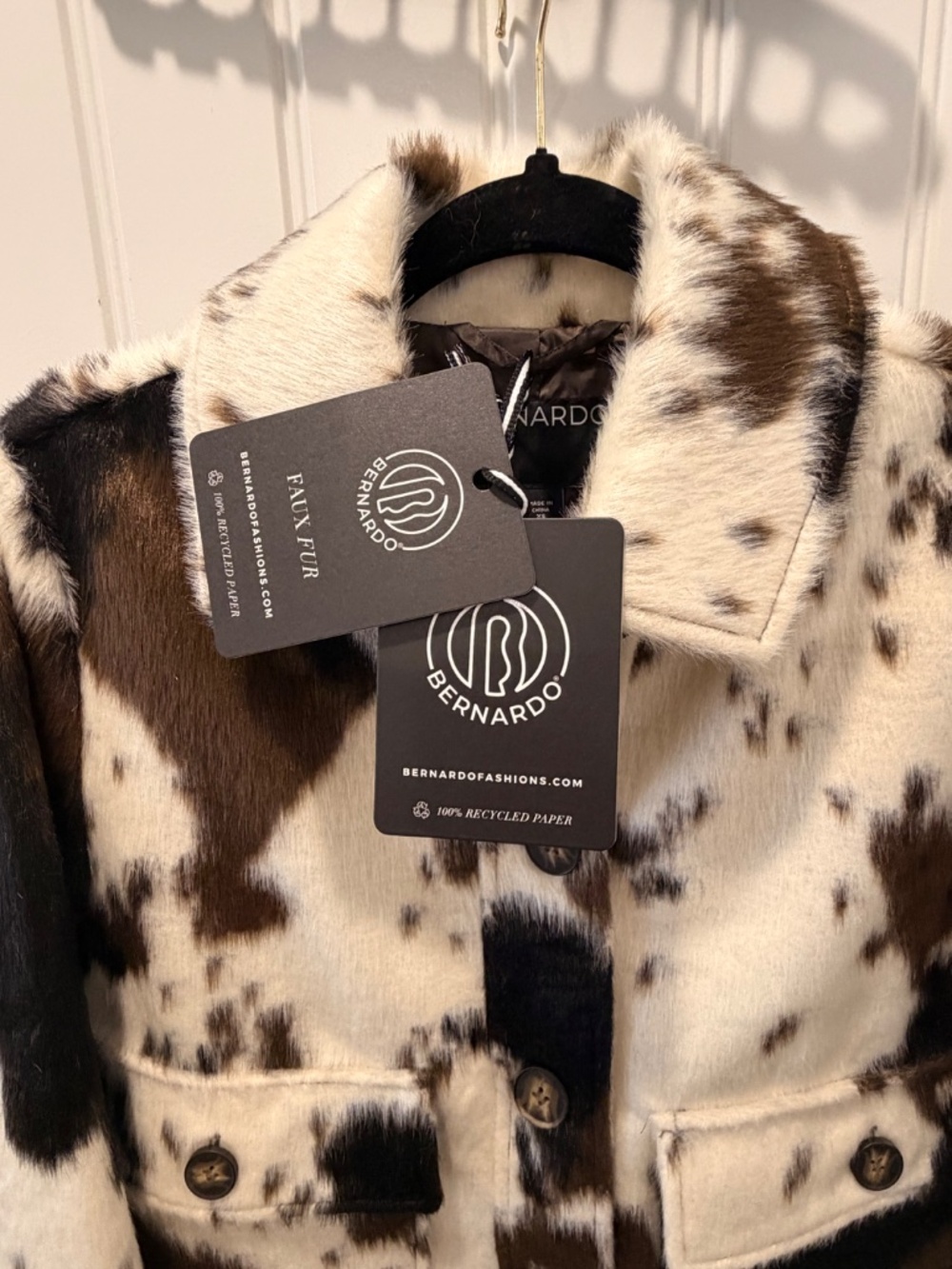 Cow print coat - Picture 2 of 5
